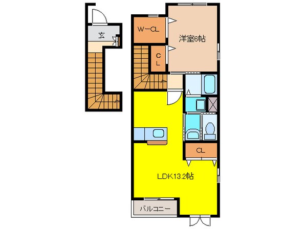 オークフォレスト明和Ⅴの物件間取画像